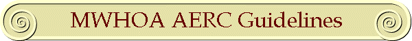 MWHOA AERC Guidelines